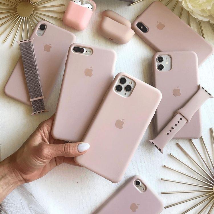 Silicone case za iPhone 17 Pro Max puder roza