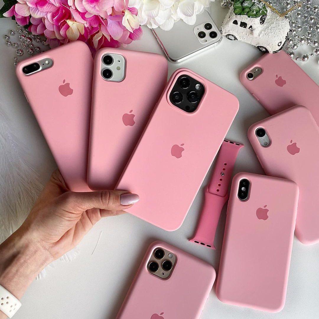 Silicone case za iPhone 17 Pro Max baby roza