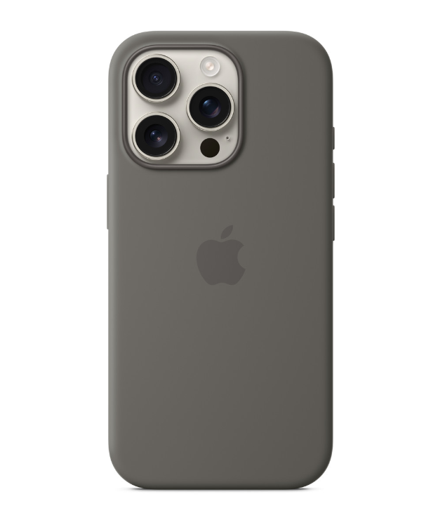 Silicone case iPhone 17 Pro Max tamno siva
