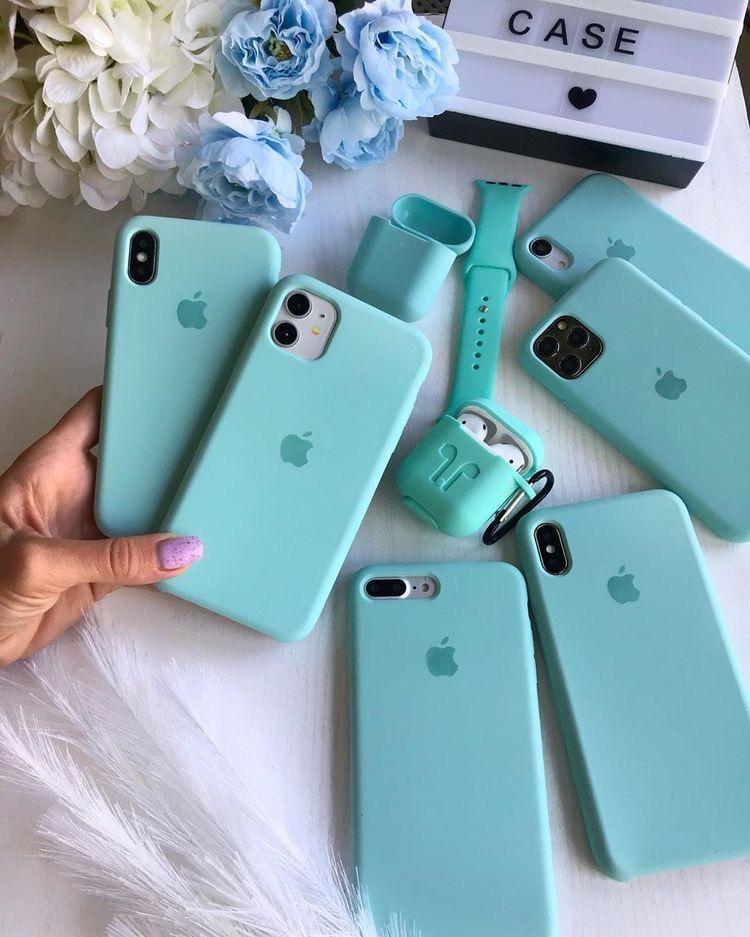 Silicone case iPhone 17 Pro Max mint